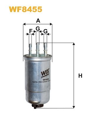 WIX FILTERS Polttoainesuodatin WF8455